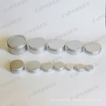 China Aluminum Cosmetic Cream Jars with Screw Lid